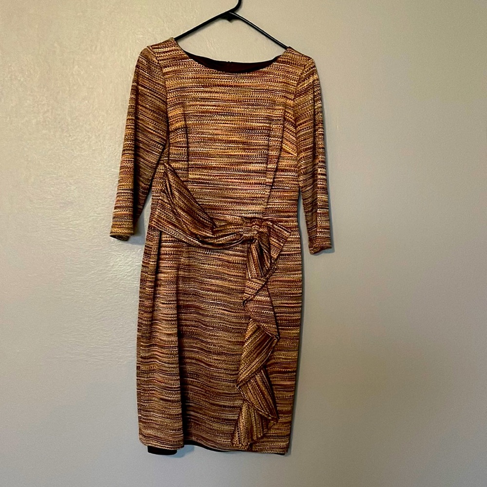 David Meister evening dress. Quarter sleeve.